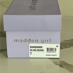 Steve Madden Olive and Burgundy Women's Shoes